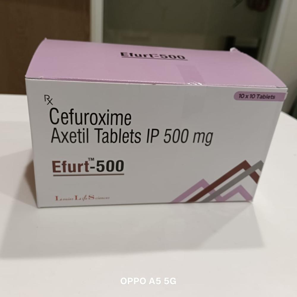 Cefuroxime 500 Tablet - 500mg Cefuroxime Composition | Versatile Antibiotic For All Ages, Targets Various Bacterial Infections, Administered With Food, Complete Course Essential