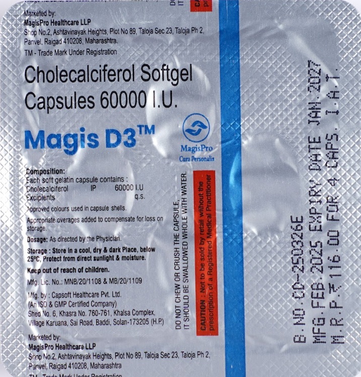 Vitamin D - Dosage Form: Capsule