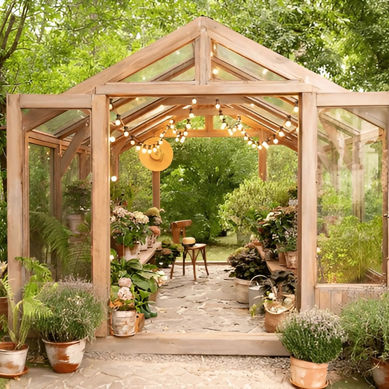 Alba Pergola - Color: Brown