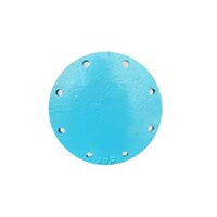 Tubewell Blank Flange - Color: Blue