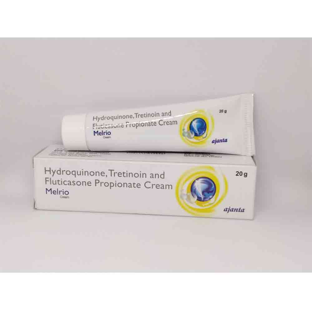 Melrio Cream Hydroquinone+Tretinoin+Fluticasone Propionate 20Gm - Drug Type: General Medicines