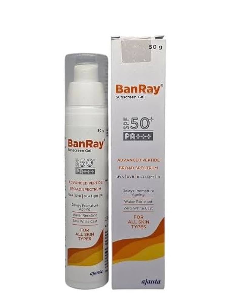 Banray Sunscreen Gel Spf 50 Pa+++ 50Gm - Drug Type: General Medicines
