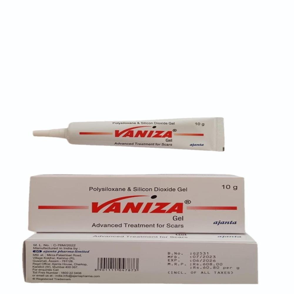 Vaniza Polysiloxane & Silicone Dioxide Gel 10Gm - Drug Type: General Medicines
