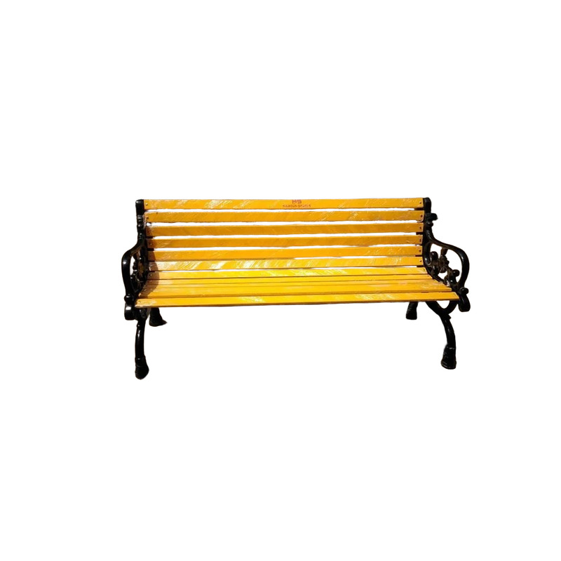 3 Seater Garden Bench - Color: Black