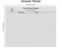 Printed Answer Sheet - Feature: High Quality