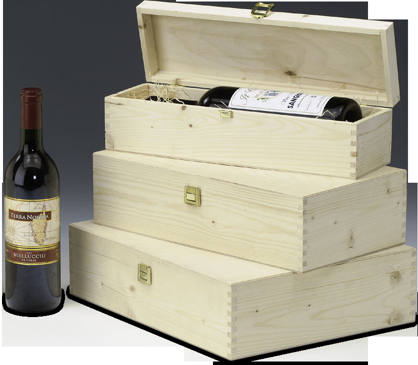 Mdf Bottle Box - Finishing: Glossy Lamination