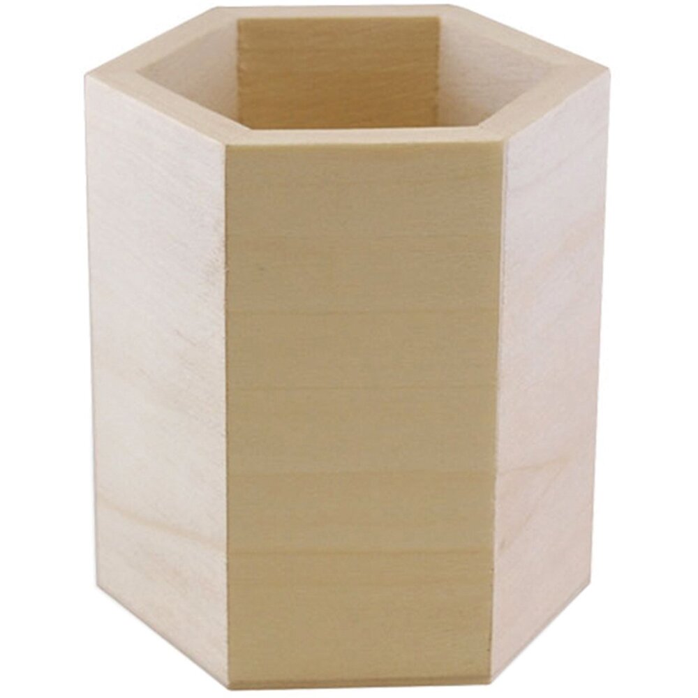 Hexagon Shape Mdf Pen Box - Finishing: Glossy Lamination
