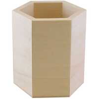 Hexagon Shape MDF Pen Box