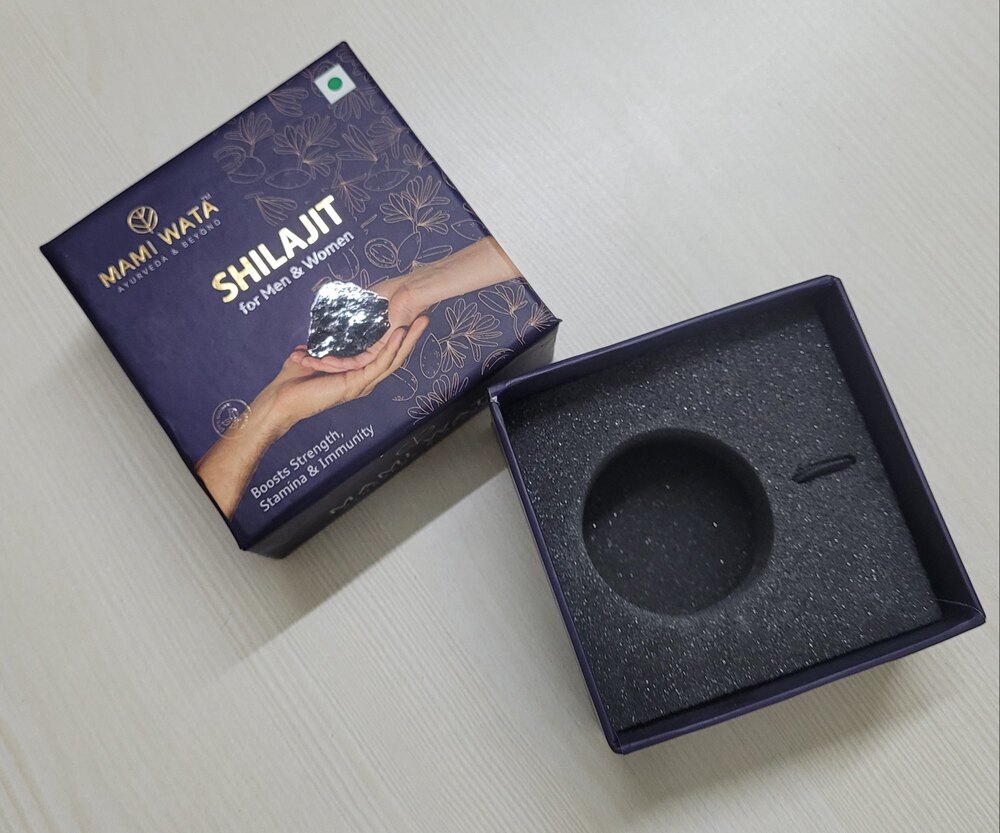 Shilajit Packing Box - Finishing: Glossy Lamination