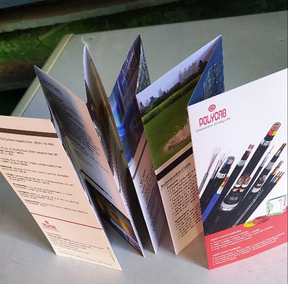 Paper Piano Fold Brochure - Advantage: Ink Out Printed