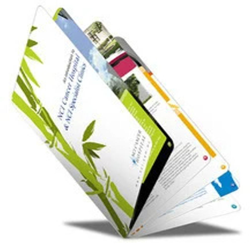 Advertising Paper Piano Fold Brochure - Advantage: Ink Out Printed