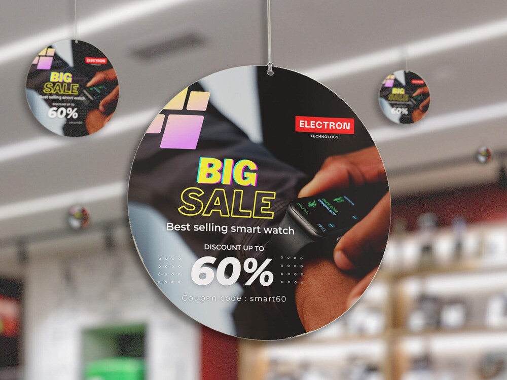 Customized Digital Printed Dangler