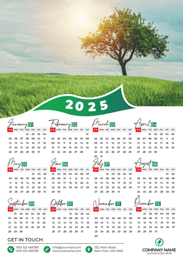 Single Page Calendar