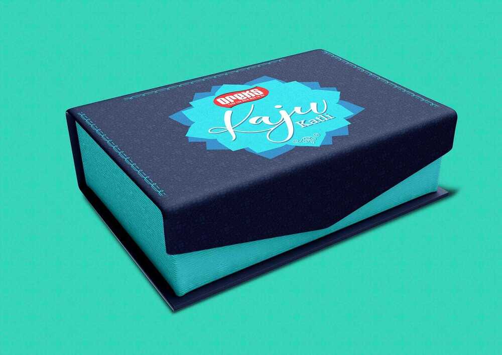 Kaju Katli Sweet Box - Finishing: Glossy Lamination
