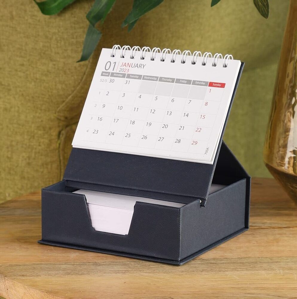 Desk Table Calendar - Binding: Perfect Binding