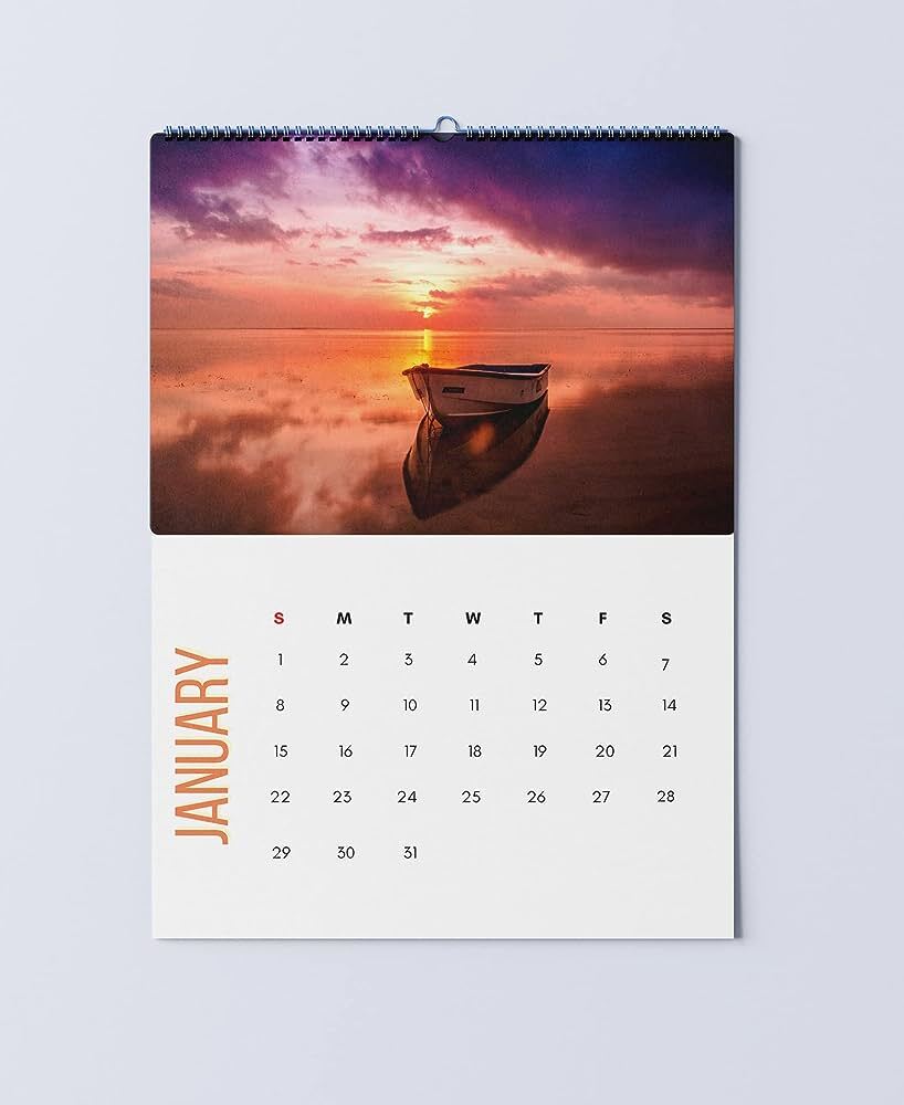 Office Printed Wall Calendar - Binding: Perfect Binding