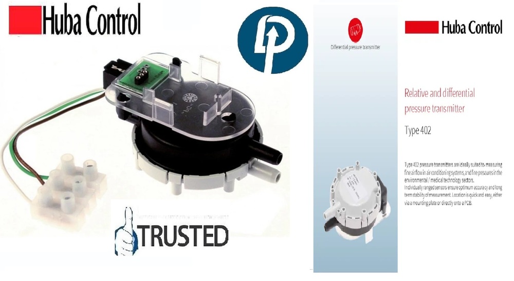 Huba Control 402.9300021 Differential Pressure Transmitter - Color: Black & White