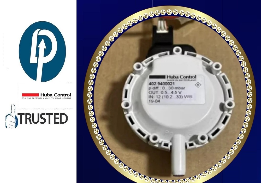 Huba Control 402.9300021 Differential Pressure Transmitter - Color: Black & White