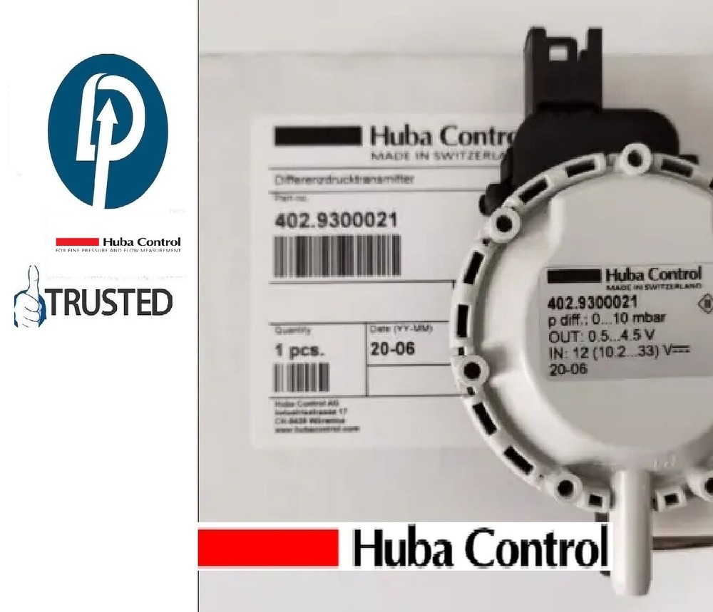 Huba Control 402.9300021 Differential Pressure Transmitter - Color: Black & White