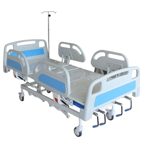 Mechanical Icu Bed 5 Function With Abs Head And Foot Bows - Application: Hospital