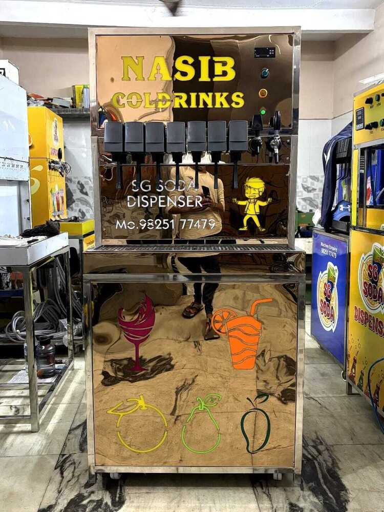 Rose Gold Premium Quality Soda Machine 7+1+1