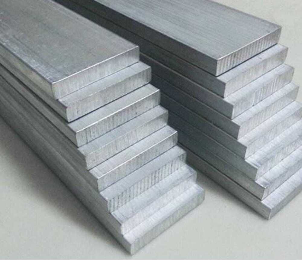 Aluminium Flat Bar - Color: Silver