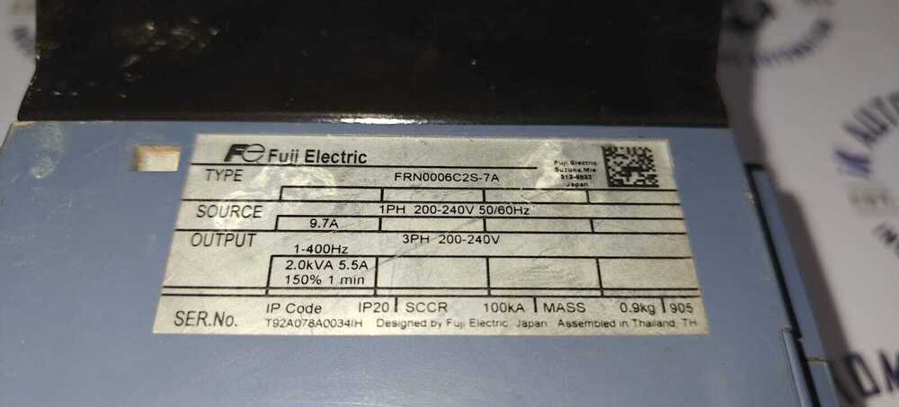 Fuji 006c2s-7a - Used Equipment | Reliable Performance, Trusted Brand, Versatile Applications, Comprehensive Condition Assessment