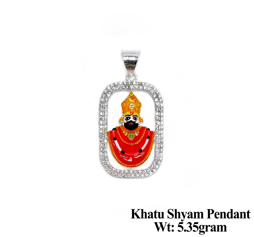 92.5 Silver Khatu Shyam Pendant