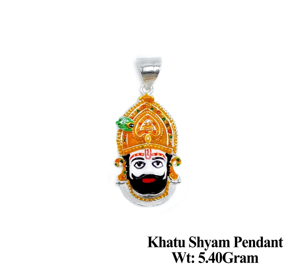 92.5 Silver Khatu Shyam Pendant