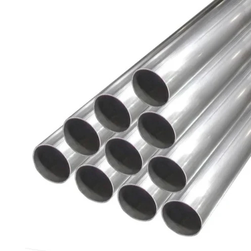 Rectangular Stainless Steel Pipes - Stainless Steel High Grade Silver Color Round Shape Manual Polish Surface Finish | Industrial Application Good Quality