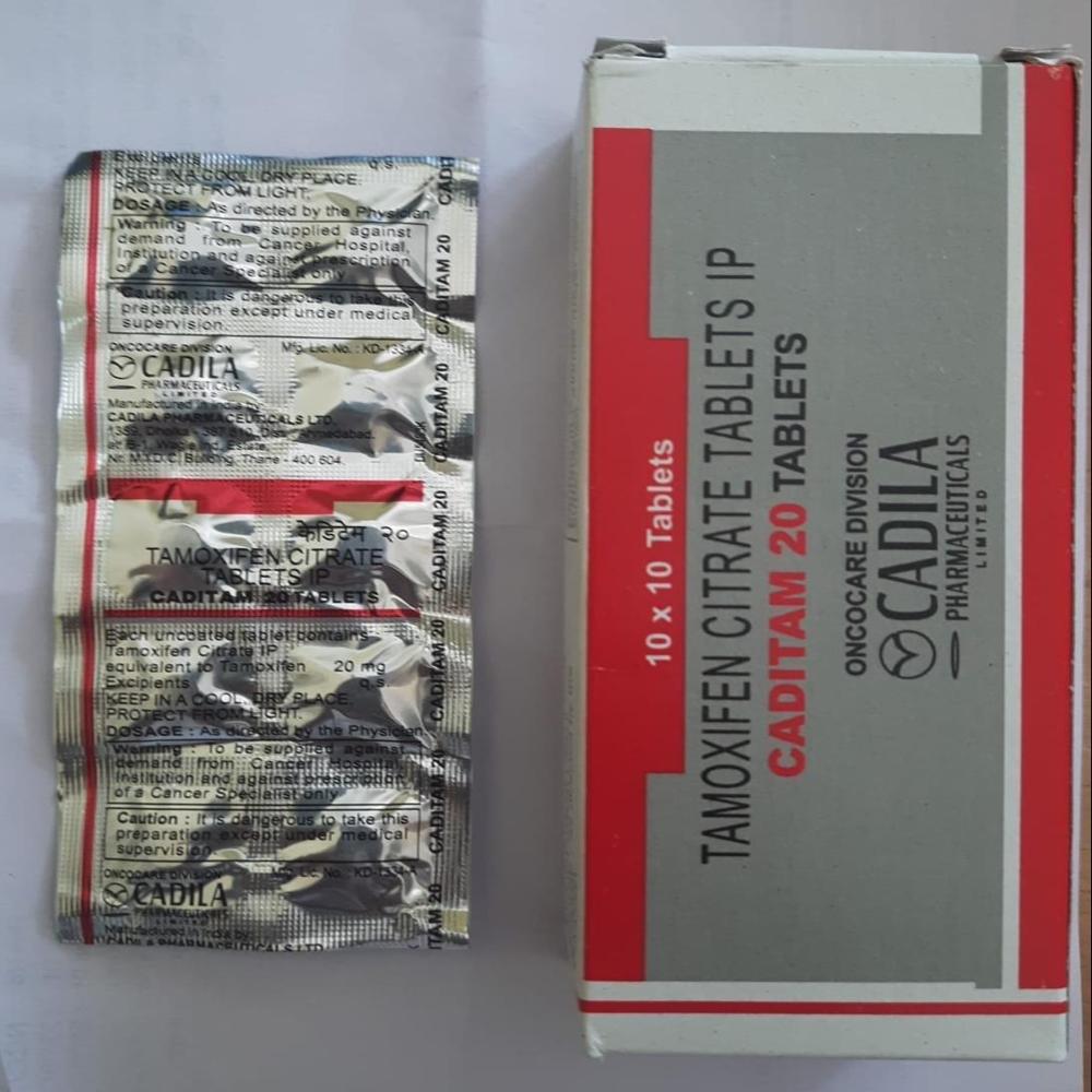 Caditam-20 Tamoxifen 20mg Tablet - Origin: India
