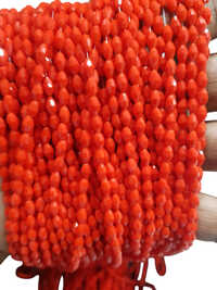 3-5mm Oval Red Crystal Beads - Occasion: Wedding