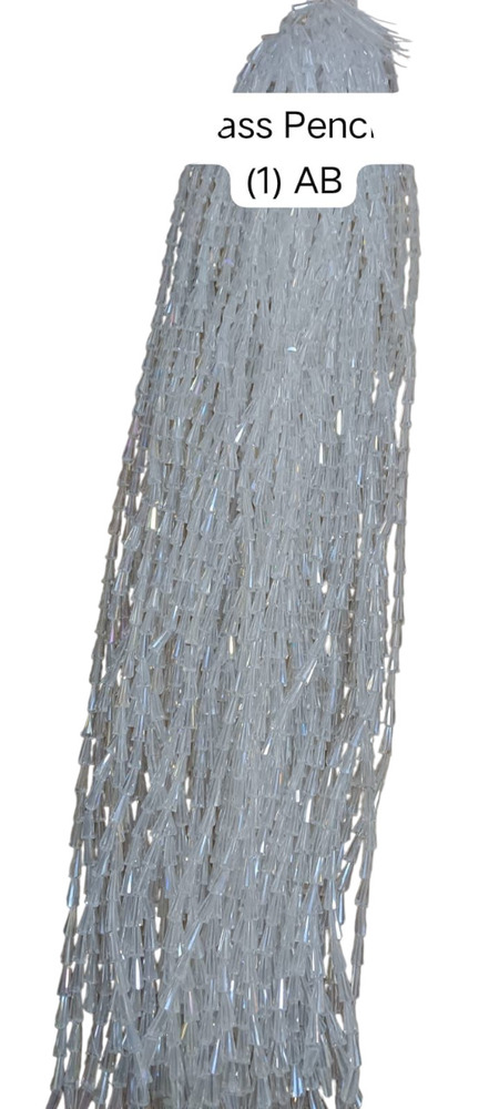6-12Mm Pencil White Ab Crystal Beads - Occasion: Wedding