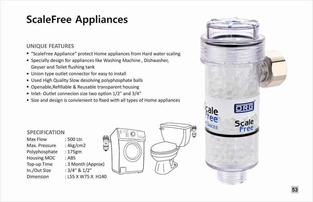 Scale Free Appliances - Application: Water Ro Parts