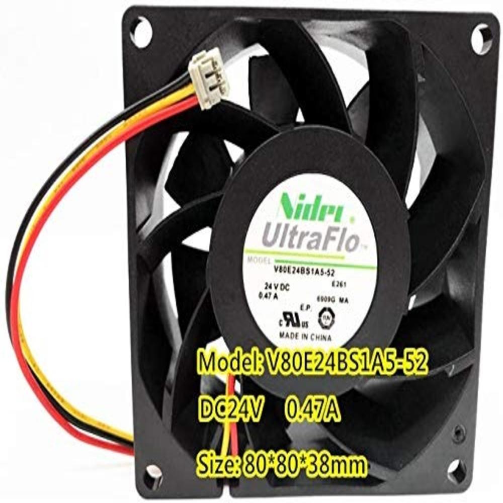 Nidec UltreFlo V80E24BS1A5-52 24V 0.47A 8CM 8038mm PLASTIC Axial Cooling Fan