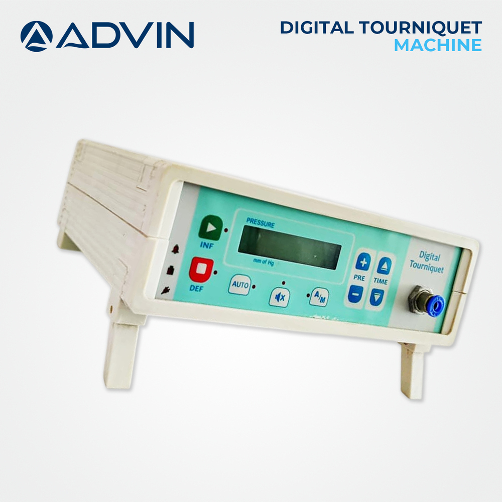 Digital Tourniquet Machine - Fully Automatic Micro-controller Based Dual Cuff System | Feather Touch Keypad, Large Graphical Display, Autoclavable Cuff