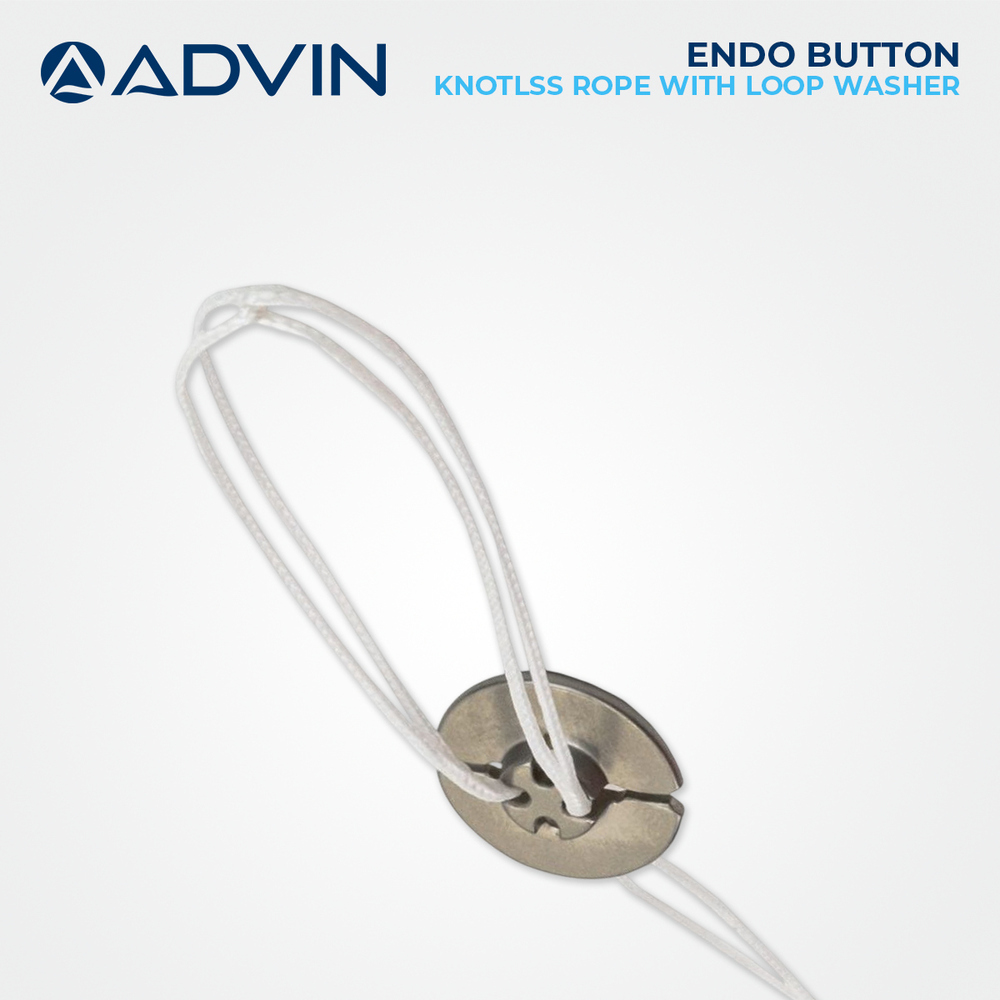 Endo Button knotlss Rope with Loop washer