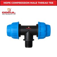 Gokul Mdpe Compression Male Thread Tee - Capacity: 12.5 Kg Kg