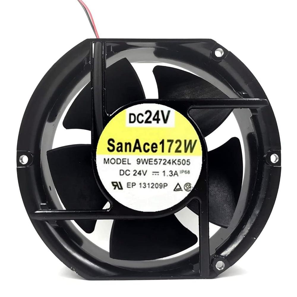 SANACE 9WE5724K505 24V DC 1.3A 17CM 17251mm METAL Axial Inverter Cooling Fan