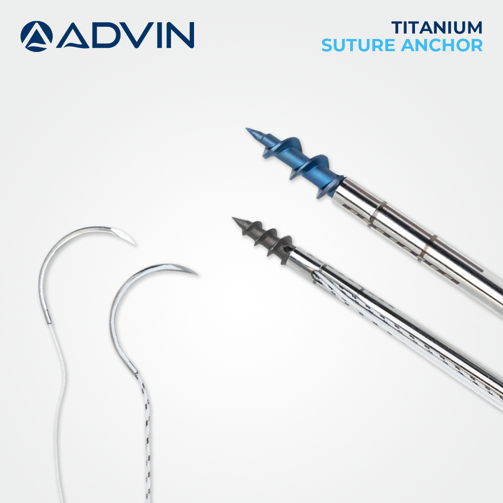 Shoulder Cuff - Medical-grade Titanium Suture Anchor | Lightweight, Strong Design, Ideal For Shoulder Arthroscopy & Open Procedures