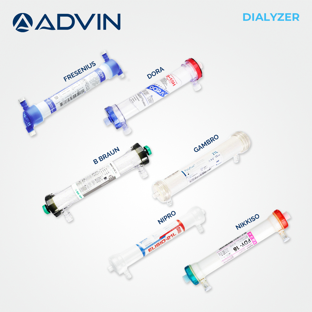 Dialyzer - High Flux Membrane | Enhanced Biocompatibility, Superior Clearance Rate For Middle-sized Molecules, Optimized Particle Filtration