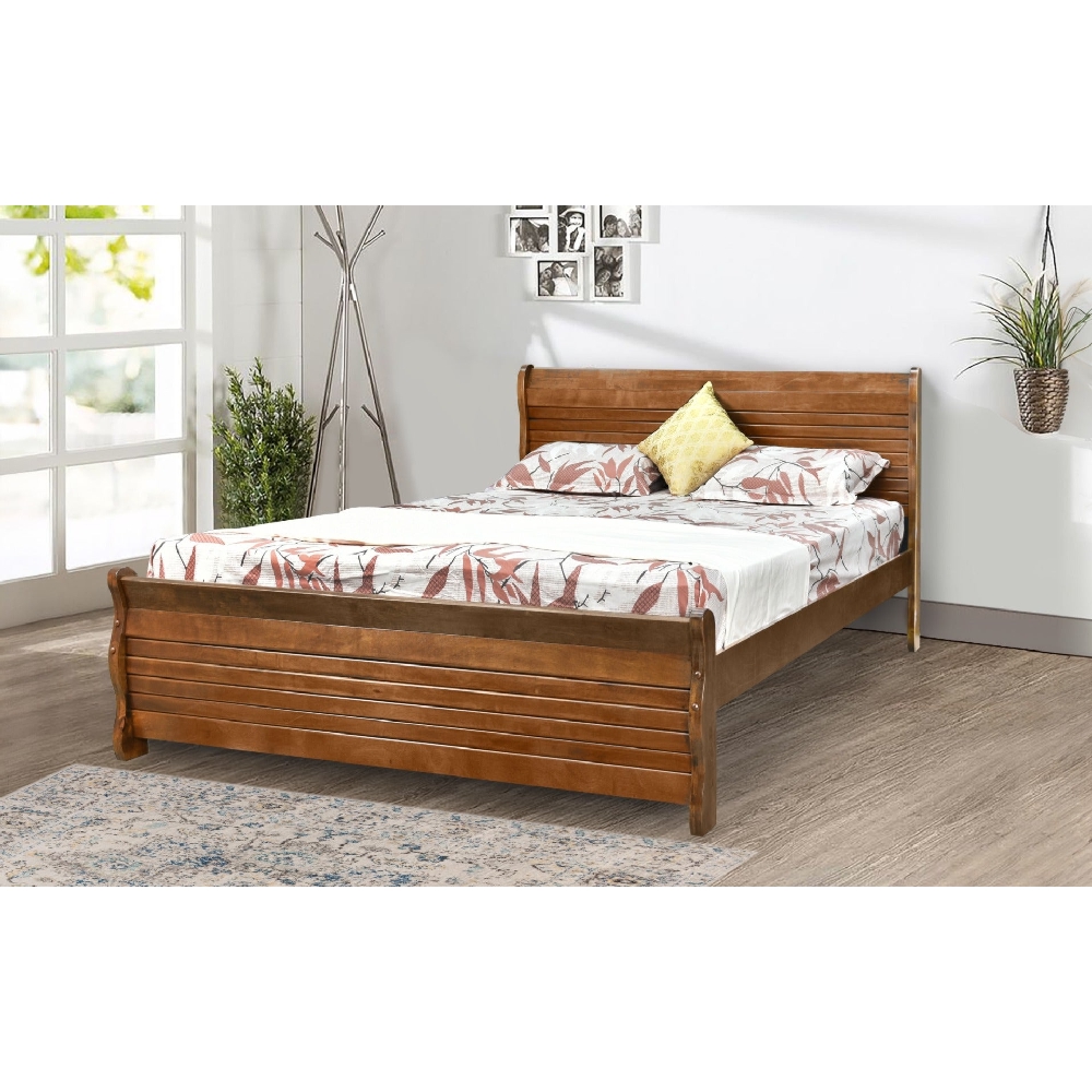 Royaloak New York American Wooden King Bed - Bd122202-6 - Assembly: Carpenter Assembly