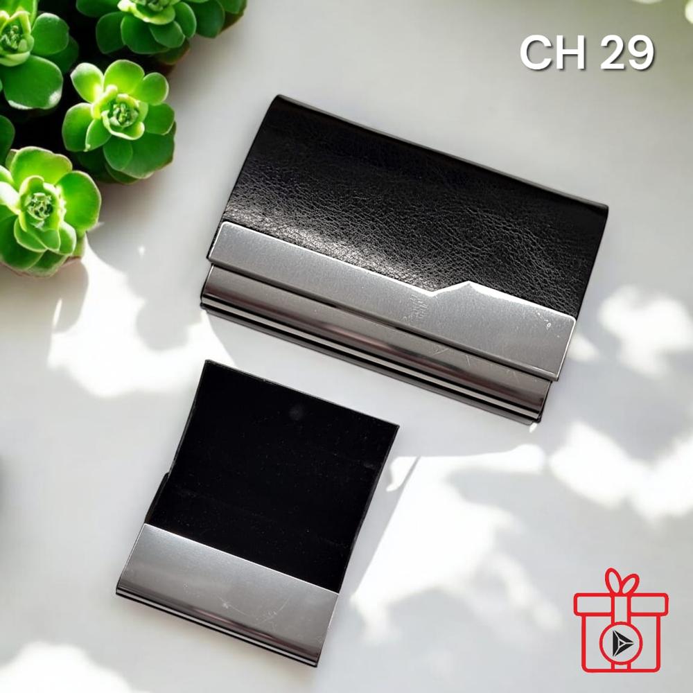Promotional Leatherette Metal Credit Card Holder