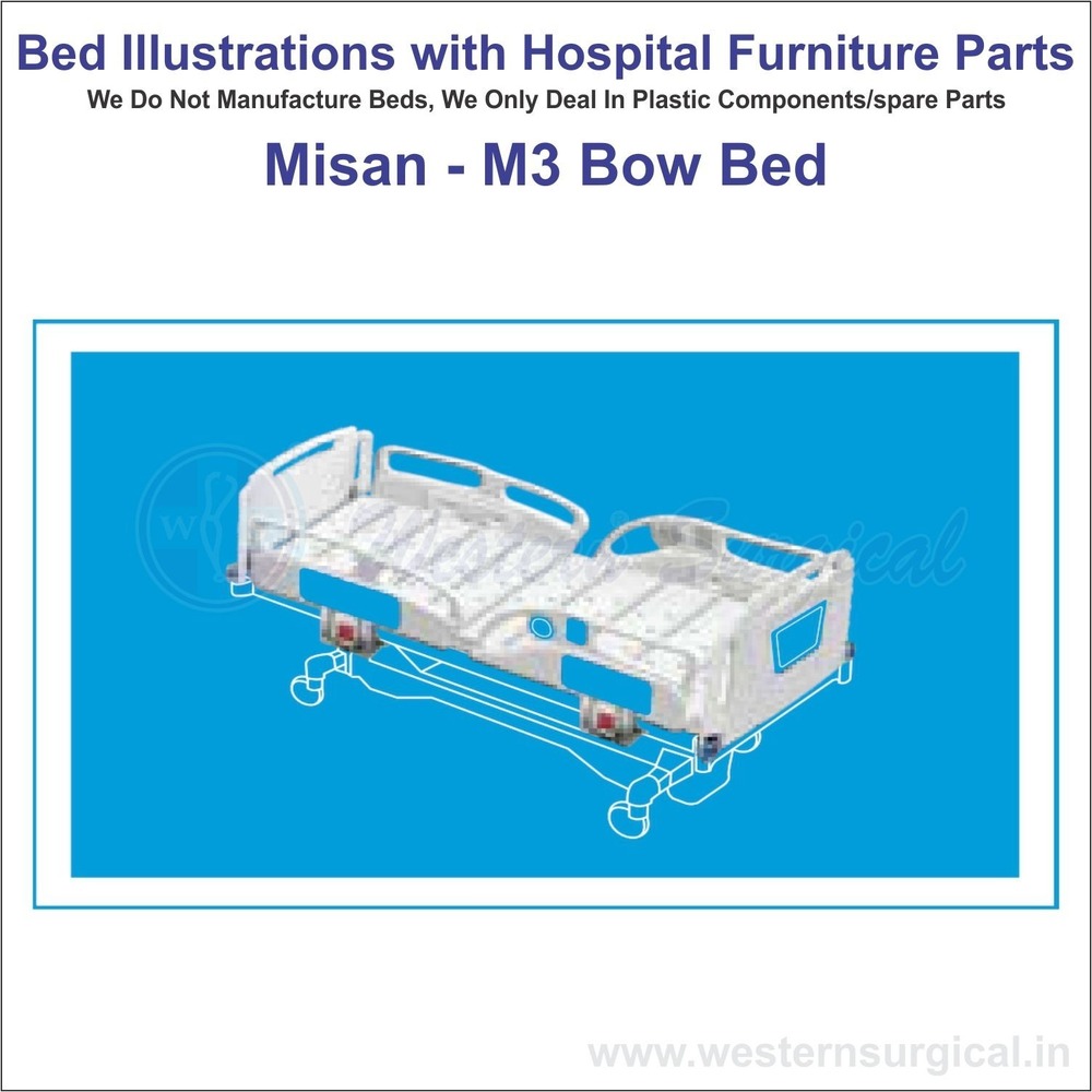 Misan - M3 Bow Bed - Color: White