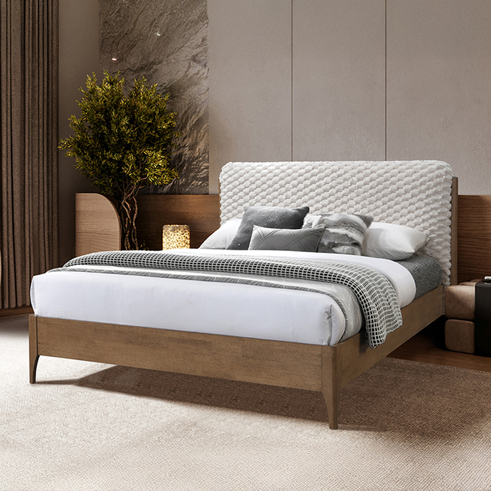 Royaloak Milan Italian Upholstered King Bed - Bd144403-6 - Assembly: Carpenter Assembly