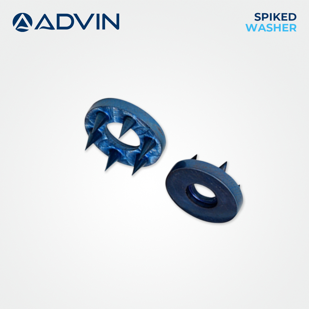 Spiked Washer - Low-profile Steel Design | Direct Soft Tissue Fixation, Reduced Soft-tissue Irritation, Secure Ligament Stabilization