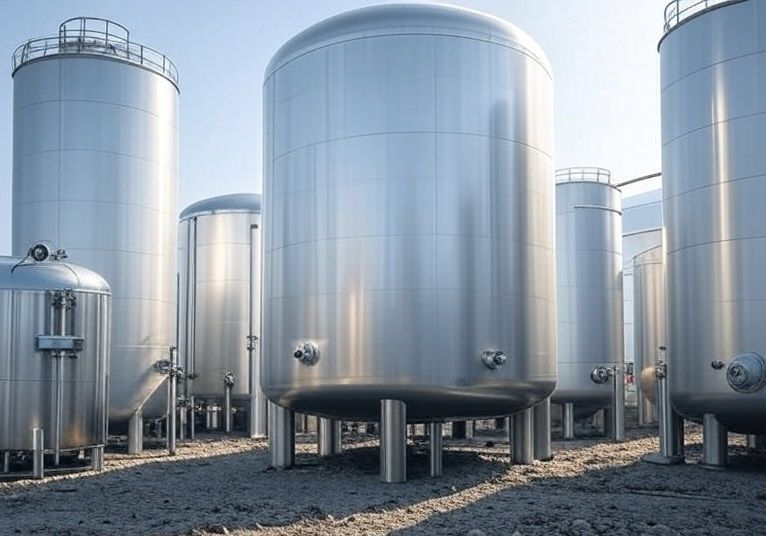 Stainless Steel (Ss) Water Tank - Color: Silver