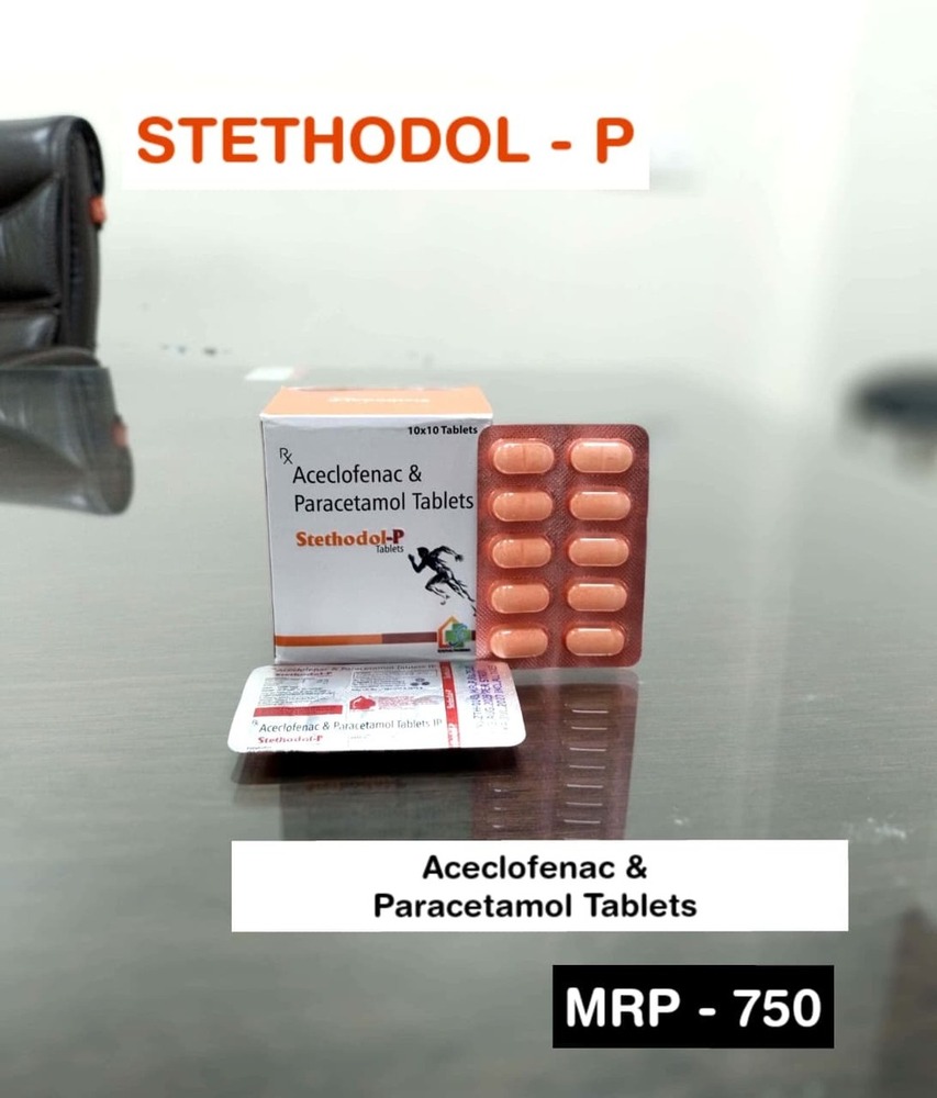 ACECLOFENAC & PARACETAMOL TABLETS - 100 mg & 325/500 mg Dosage | Effective for Musculoskeletal Pain, Osteoarthritis, Headache - Doctor Recommended