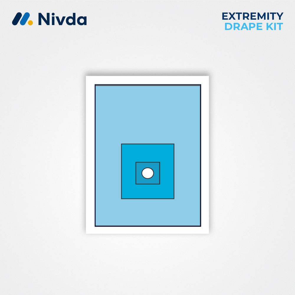 Extremity Drape Kit - Fluid-resistant Nonwoven Fabric , Sterile Design With Reinforced Fenestrations And Adhesive Strips For Secure Placement