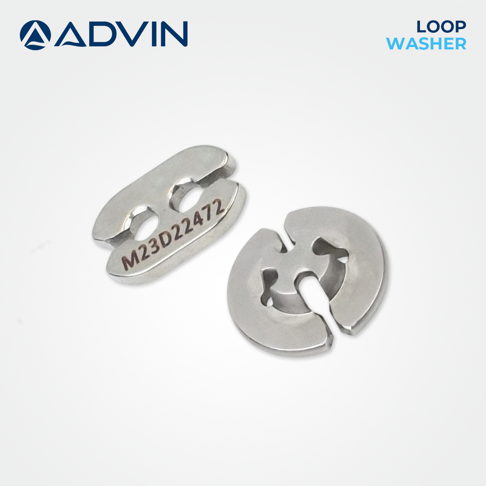 Loop Washer - Two-piece Implant With Large Button Design | Adjustable Loop For Stable Graft Fixation In All-inside Acl Techniques
